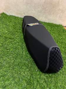 Kulit Jok Motor JERUK X CATUR Sarung Jok Motor Vario Beat Scoopy Mio Kulit Jok Jahitan Samping & Kepala Cover Jok Motor Kece Keren Terbaru Terlaris Termurah