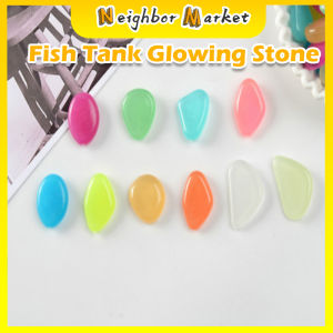10Pcs Luminous Glowing Artificial Stone Aquarium Fish Tank Bonsai Garden Decor Aquarium Accessories