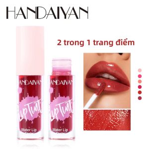 Son Dưỡng Môi Đa Năng Bóng Mượt 6 Màu Son Má Hồng Lâu Trôi Dưỡng Ẩm Son Bóng Nhuộm Màu - Dễ Tán Chống Nước