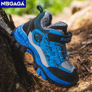 Winter Childrens Casual Snow Ankle Boots Non-slip Outdoor Mountain Climbing Shoes Fashion Kids Waterproof Warm Sneakers