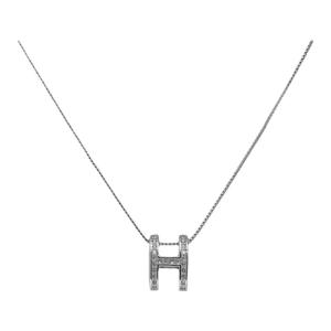 Srrmhyn New Zircon Letter Necklace Fashionable Personalized Design Clavicle Chain Ins Creative Gift Creative Design Toy