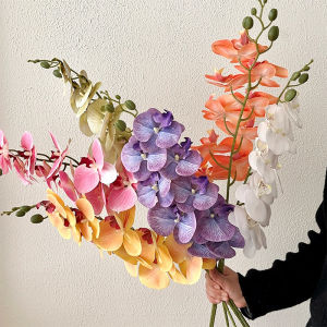 MONLEYTA | Luxurious Touch Artificial Butterfly Orchid Flowers Decorative Arrangement Table Centerpiece Entrance Eternal Flower Design