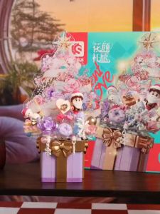 Sembo Block 605042 LED Light Merry Christmas Tree Music Box Gift Decoration Building Brick Toy