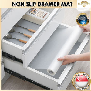 🇸🇬【SG stock】EXTRA THICK Non Slip Drawer Mat Plastic Shelf Liner Cabinet Pad Rubber Kitchen Cupboard Mat Coasters