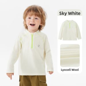 CICIIBEAR | Boys Long Sleeve T-Shirt Lycell Wool Blend