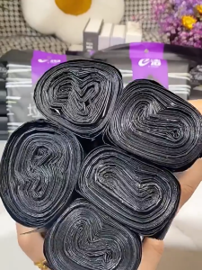 Thick Garbage Bag Drawstring Plastic Bags Beg Sampah Tebal Kitchen Trash Bags Plastik Sampah Bertali Drawstring Garbage Bag Thickened Non Tearing 30% More Durable