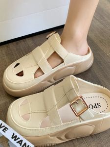 รองเท้าแตะสวมส้นเตี้ยพื้นนุ่มแบบสวมสบายสำหรับผู้หญิง รองเท้าแตะพื้นหนาแบบสวมสบายสำหรับนักเรียน รองเท้าแตะแบบสวมสบายสำหรับกลางแจ้ง