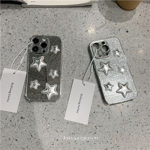 Original Ins Style Luxury Sparkling Powder Star Mirror Phone Case for  17 15 New Model 13 pro Max Womens Summer Fashion