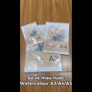 Sổ Vẽ Màu Nước Watercolour – Giấy Cold Pressed/ Acid Free 180gsm (A3/A4/A5) LIM ART