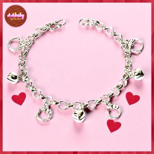 🌈AAbaby Galleries AA704 Original Baby S925 Silver Anklet Bracelet 3 Kitty 吉蒂 Rantai Kaki/Gelang Bayi