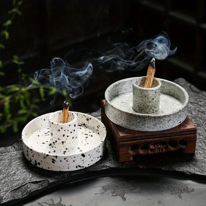 1Pc Ceramic Palo Santo Holder Incense Burner for Palo Santo Sticks