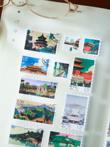 2ABC | Artistic City Postage Design Stickers for DIY Planner & Phone Case