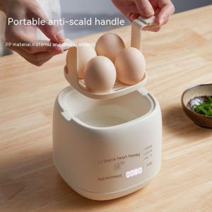 【Ready Stock】Egg boiler 220V Socket Home Appliances Kitchen Half Boiled Egg Maker Electric Automatic Power Off Egg Steamer Multifunctional Egg Yogurt Machine Safe Timer Egg Maker
