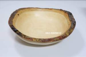 ชามไม้ ถ้วยไม้ธรรมชาติ ถ้วยไม้มะม่วง ชามใส่สลัด ชามไม้ใส่อาหาร พร้อมส่ง