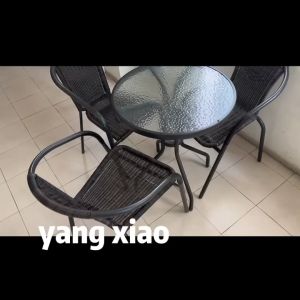 Cat😸【จัดส่งเร็ว】ชุดโต๊ะรับแขก โต๊ะตกแต่งสวน โต๊ะกาแฟชุด แข็งแรง ทนแดดฝน