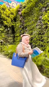 Tas Tote Totebag Kanvas Murah Semarang Motif Daun Simpel Kuliah Kerja Jalan Jalan Bisa COD
