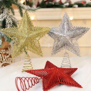 【On Sale】เลื่อมประดับของตกแต่งรูปต้นไม้รูปดาวห้าแฉกสำหรับตกแต่งเทศกาลคริสต์มาส3D แวววาวระยิบระยับ