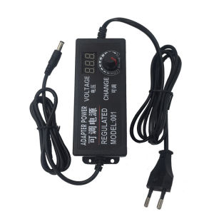 3-24v 2a Adjustable Ac/dc Power Adapter 50-60hz Multi Voltage Power Supply For Household Electronics And Led Strip 5.5 X 2.5mm Us Plug
