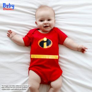 The Incredibles Superhero Baby Costume 0–12M | Cotton Bodysuit Monthly Outfit for Newborn Baby | Baby Onesies PH