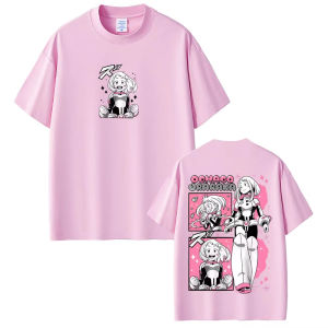 Bandai | Anime My Hero Academia Print T-Shirt Cartoon Ochaco Uraraka Graphic T Shirts Men Women Clothing Cute Kawaii pure cotton T-shirts
