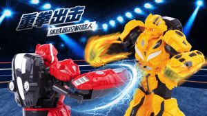 Đồ Chơi Mô Hình Robot Đấm Bốc Optimus Bumblebee Điều Khiển Từ Xa Tay Cầm Cảm Biến Cao Cấp Có Nhạc Và Đèn Bắt Mắt Cho Bé