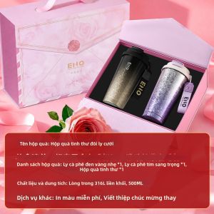 ENO | Cặp Bình Nước Giữ Nhiệt Hình Dạng Đẹp Mới Quà Cưới