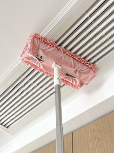 Static Dust Cleaning Mop Pad Flat Bed under Bed Hardwood Floor No Hand Wash Electric Portable Aluminum Pole Household Cleaning Tool