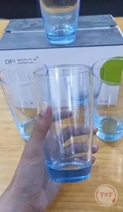 ES7006-3B Drinking Set Glassware 1pc/6pc order Blue 355ML