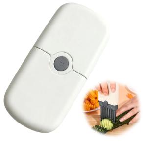 Multifunctional Vegetable Slicer and Shredder 2in1 Wavy Potato Cutter and Carrot Julienne Grater Manual Slide Slicer with Covers