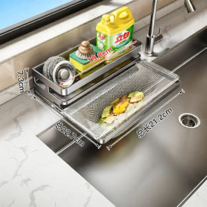TIANDIYU | Multipurpose Dish Drain Drying Rack Kitchen Sink Strainer