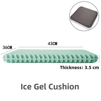 Thickened Large TPE Honeycomb Gel Seat Cushion Office Chair Pad Home Use Summer Anti-Pressure Ice Cooling Breathable Pad
