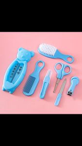 PANDA HOUSE 9in1 Baby Manicure Set Nail Clipper Safety Scissor Nose Cleaner Baby Care Tools Set Barang Baby