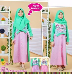 Little Pineapple 148-6 || Dress Anak Gamis LOL