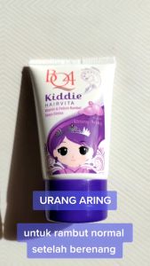 Kiddie Hairvita BQ4 UNGU Pelicin & Vitamin Rambut Anak Tanpa Dibilas 50ML - Ekstrak Urang Aring