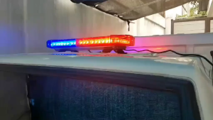48 LED Police Car Emergency Blinker Magnetic Roof Mounted Red-Blue (12V - 24V) - High Visibility