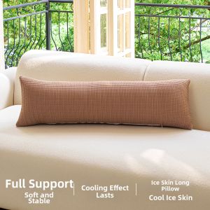 Cooling Long Pillow for Pregnant Women Side Sleep Washable