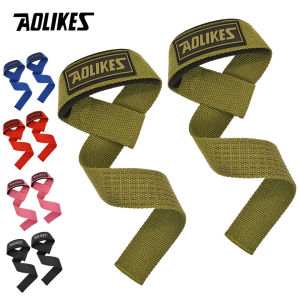 AOLIKES | AOLIKES Fitness Lifting Wrist Strap Brace for Weightlifting Crossfit Bodybuilding Support Dumbbell Weights Strength Workout
