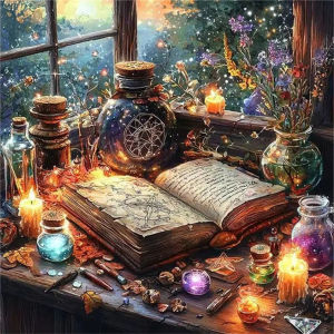 500/1024PCS Jigsaw Puzzle Book Landscape Bottle Art For Adults Great Weekend Relaxation And Family Fun