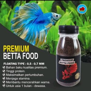 Pelet pakan ikan cupang premium untuk pertumbuhan dan mutasi warna ikan hias