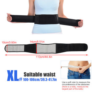 1pc Adjustable Waist Belt Brace Self Heating Magnetic Back Waist Support Belt Lumbar Brace Massage Band
