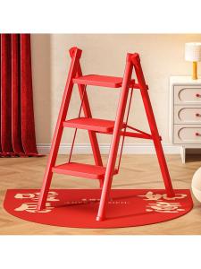 MOLORE | Red Compact Folding Multi-functional Step Ladder