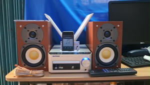 Dàn mini Kenwood K521 hoạt động tốt CD USB AUDIO IN AUX giải mã quang 24Bit: in/out nguyên zin hàng ship từ nhật.