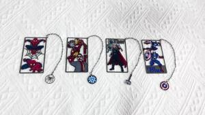 Bandai | Bộ Đánh Dấu Trang Acrylic Siêu Anh Hùng - Thiết Kế Iron Man Thor Captain America Dùng Cho Đọc Sách Thư Viện Văn Phòng Du Lịch Quà Tặng Giáng Sinh