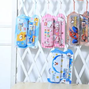 Bộ Hộp bút cho bé kèm bộ dụng cụ học tập 6 món đóng hộp quà