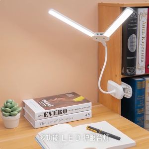 LED để bàn 360 ° USB linh hoạt Đèn bàn sạc lại được đèn có thể chỉnh mờ liên tục đèn ban đêm cho nghiên cứu đầu giường đọc sách công việc văn phòng