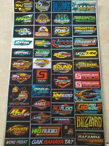 Stiker Sound | Stiker Brewog | Stiker Hologram | Stiker 1 Lembar | Stiker Pack Ukuran 21cm x31cm