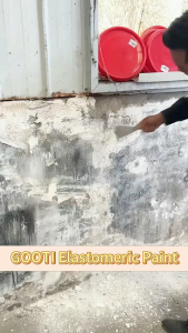 ✨1000G With Brush✨GOOTI Elastic Anti-crack Exterior Professional Latex Paint Coating For Home Eco-Friendly Interior Exterior Formaldehyde-Free Moisture-proof Crack-Resistant