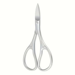 1pc Stainless Steel Nail Scissors for S & Adults Curved Concave Blades for Trimming Durable Pedicure & Manicure Scissors