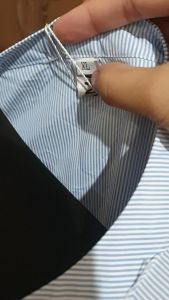 STRIPE BLUE TIER PLUS SIZE DRESS (XL)