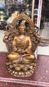 Tượng phật thích ca chư thiên bằng đồng phong thủy cao 45cm ngang 30cm đế rộng 24cm nặng 12kg